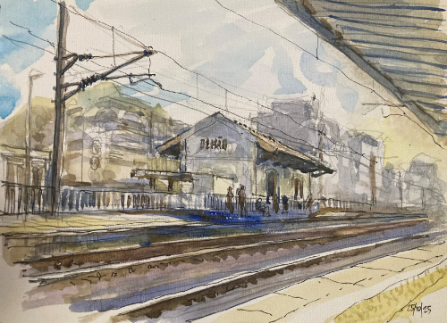 Olhão Station by Michael Greenlaw